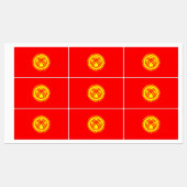Vlag Kirgizië Labels (Vel)