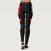 Vlag Kirgizië Leggings (Achterkant)