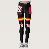 Vlag Kirgizië Leggings (Voorkant)