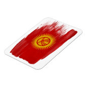 Vlag Kirgizië Magneet (Linkerzijde)