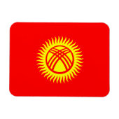 Vlag Kirgizië Magneet (Horizontaal)
