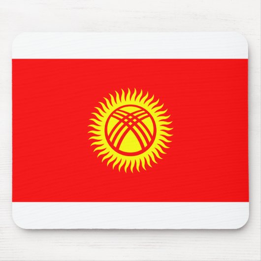 Vlag Kirgizië Muismat (Voorkant)