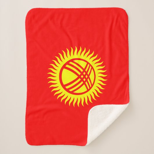 Vlag Kirgizië Sherpa Deken (Voorkant)