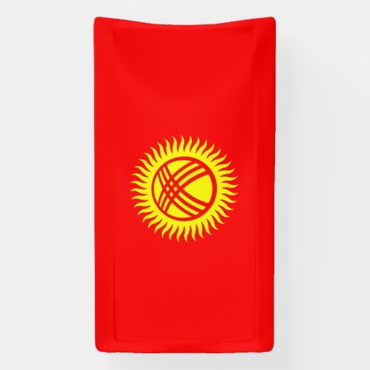 Vlag Kirgizië Spandoek (Verticaal)