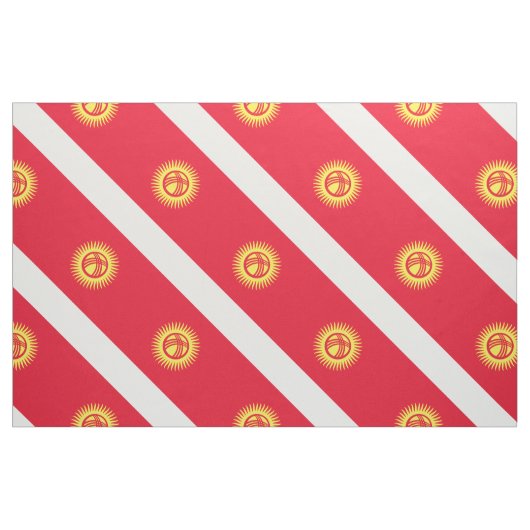Vlag Kirgizië Stof (Yard (91,4 cm))