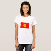 Vlag Kirgizië T-shirt (Voorkant volledig)