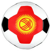 Vlag Kirgizië Voetbal (Gedraaid)