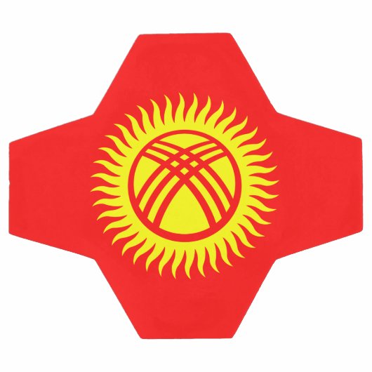 Vlag Kirgizië Voetbal (Enkel)