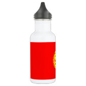 Vlag Kirgizië Waterfles (Links)