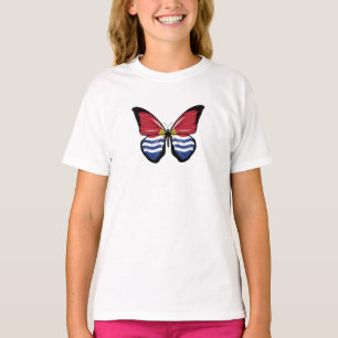 Vlag Kiribati Butterfly T-shirt