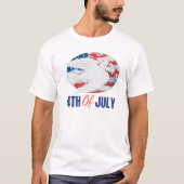 Vlag Kleuren Bedrijf Logo Custom 4th of July T-shirt (Voorkant)