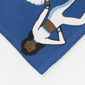 Vlag / Kleurenbeschermvaar Blauw wit Fleece Deken (Hoek)