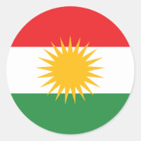 Vlag Koerdistan; Koerdisch; Koerdisch