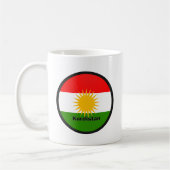 Vlag Koerdistan Roundel Koffiemok (Links)