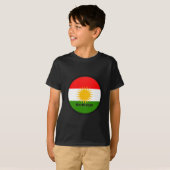 Vlag Koerdistan Roundel T-shirt (Voorkant volledig)