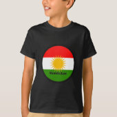 Vlag Koerdistan Roundel T-shirt (Voorkant)