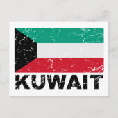  vlag Koeweit Briefkaart (Voorkant)