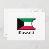 Vlag Koeweit Briefkaart (Voorkant / Achterkant)