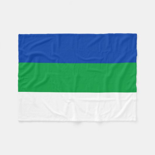 Vlag Komi Fleece Deken (Voorkant (Horizontaal))