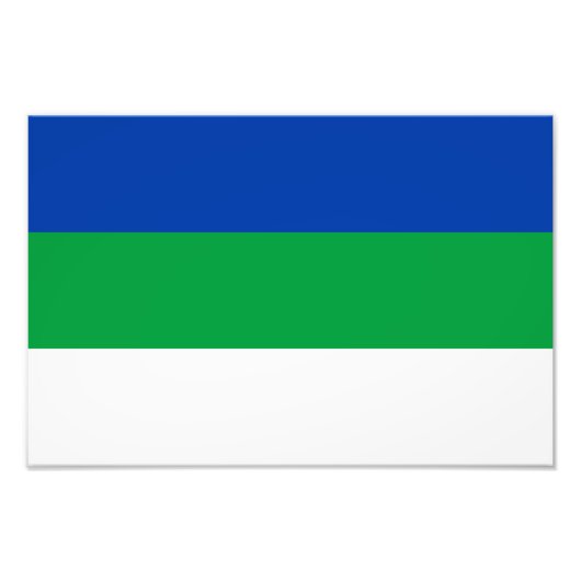 Vlag Komi Foto Afdruk (Voorkant)