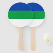 Vlag Komi Handwaaier (Voorkant en achterkant)