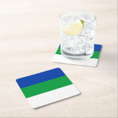 Vlag Komi Kartonnen Onderzetters (Insitu)