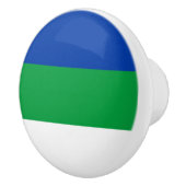 Vlag Komi Keramische Knop (Rechts)