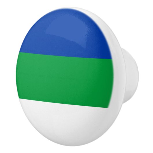 Vlag Komi Keramische Knop (Rechts)