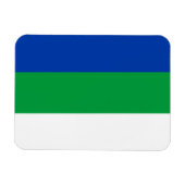 Vlag Komi Magneet (Horizontaal)