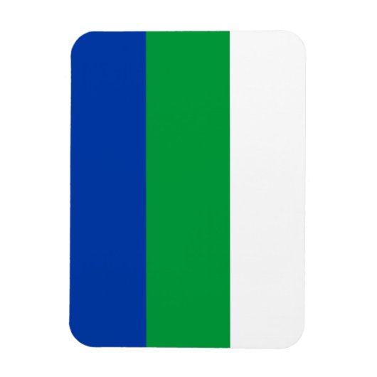 Vlag Komi Magneet (Verticaal)