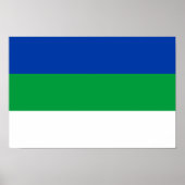 Vlag Komi Poster (Voorkant)