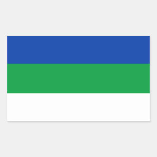 Vlag Komi Rechthoekige Sticker