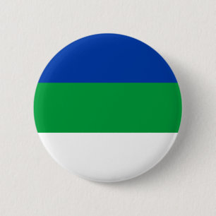 Vlag Komi Ronde Button 5,7 Cm