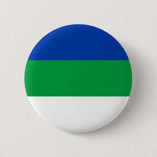 Vlag Komi Ronde Button 5,7 Cm (Voorkant)