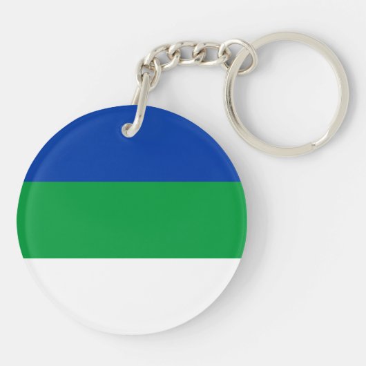 Vlag Komi Sleutelhanger (Achterkant)