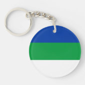 Vlag Komi Sleutelhanger (Voorkant)