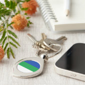 Vlag Komi Sleutelhanger (Zijkant)