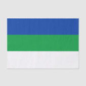 Vlag Komi Tissuepapier (Voorkant)