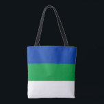 Vlag Komi Tote Bag<br><div class="desc">Patriottische vlag van Komi.</div>
