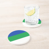 Vlag Komi Zandsteen Onderzetter (Zijkant)