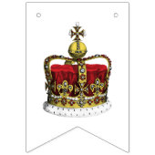 Vlag koninklijke kroon en vlag van de Unie Vlaggetjes (Eerste vlag)