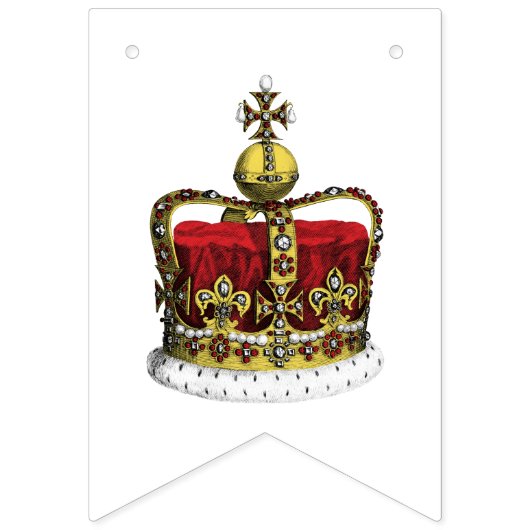 Vlag koninklijke kroon en vlag van de Unie Vlaggetjes (Derde vlag)