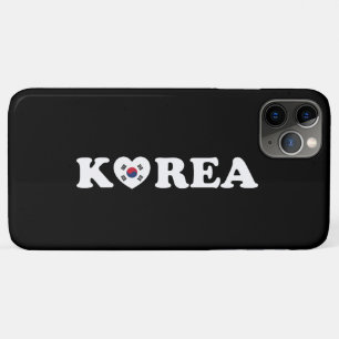 vlag Korea Love Heart Case-Mate iPhone Case