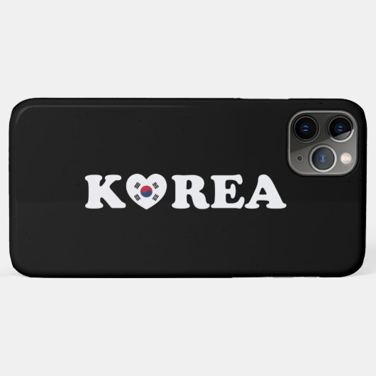 vlag Korea Love Heart Case-Mate iPhone Case (Achterkant (horizontaal))