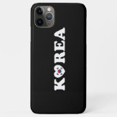 vlag Korea Love Heart Case-Mate iPhone Case (Achterkant)