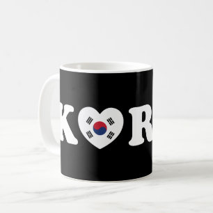 vlag Korea Love Heart Koffiemok