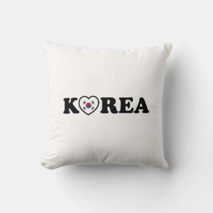 vlag Korea Love Heart Kussen