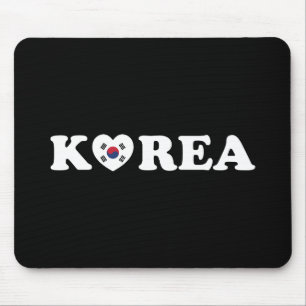 vlag Korea Love Heart Muismat