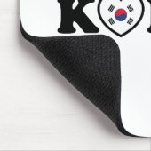 vlag Korea Love Heart Muismat (Hoek)