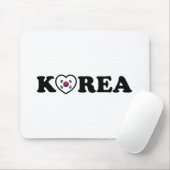 vlag Korea Love Heart Muismat (Met muis)